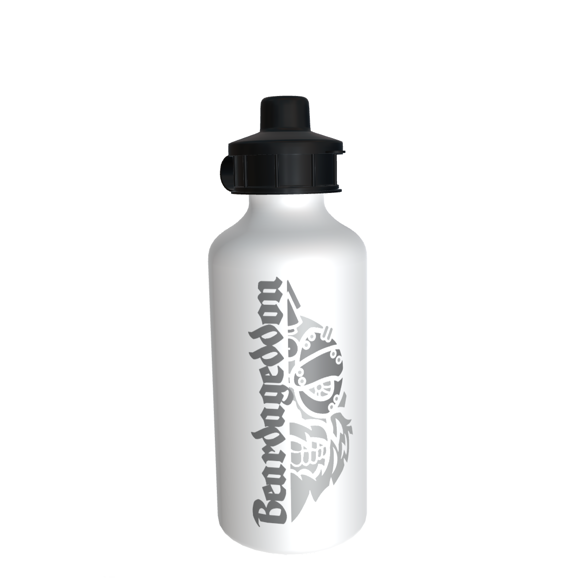 YOUR HWAY! Skull Design Drink Bottle with Interchangable Tops