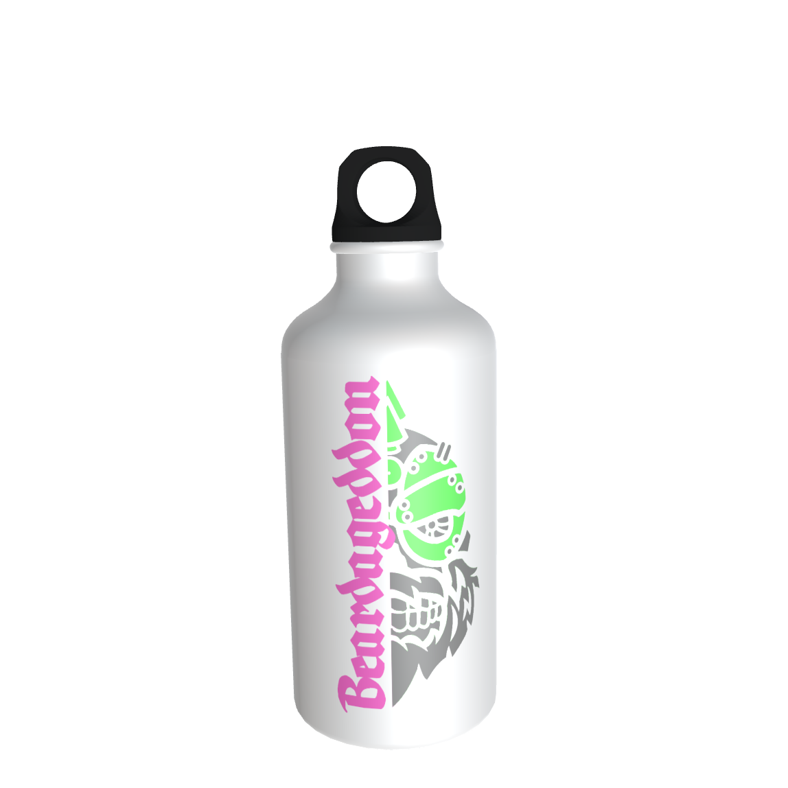 YOUR HWAY! Skull Design Drink Bottle with Interchangable Tops