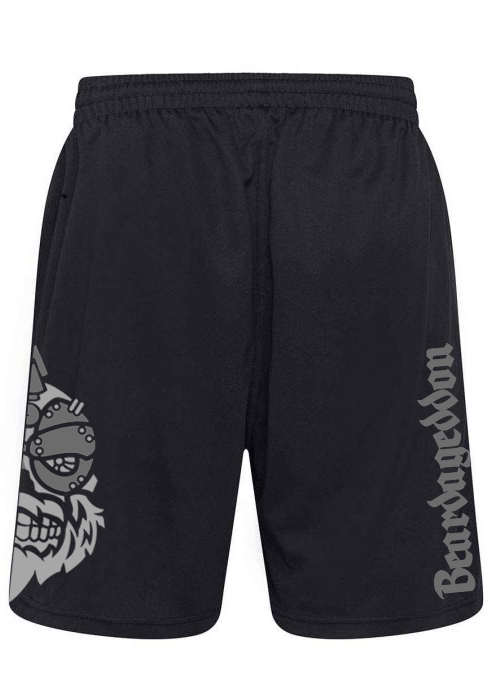 YOUR HWAY! Active Wear Shorts Half Skull Side-Grey Design