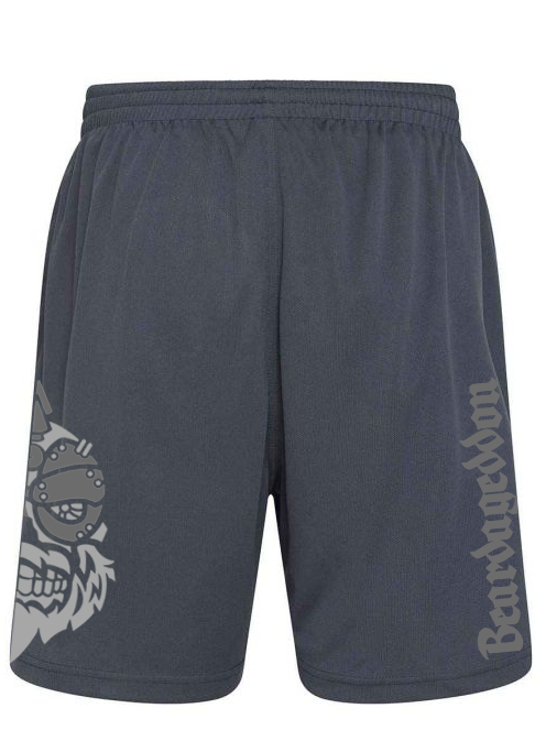 YOUR HWAY! Active Wear Shorts Half Skull Side-Grey Design