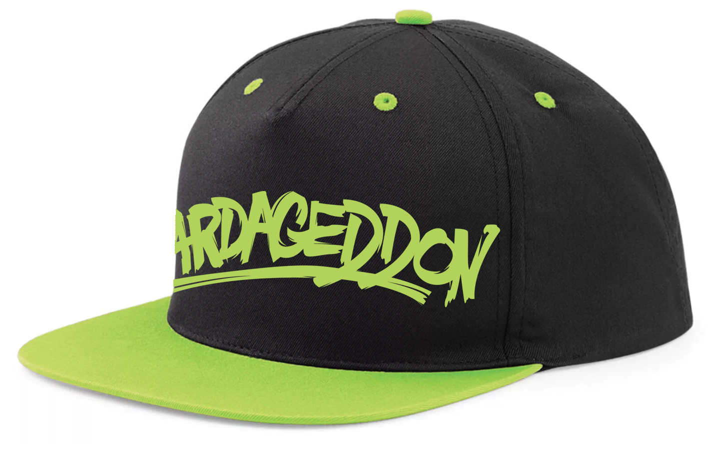 Beardageddon Printed Snapback Cap with Contrasting Peak