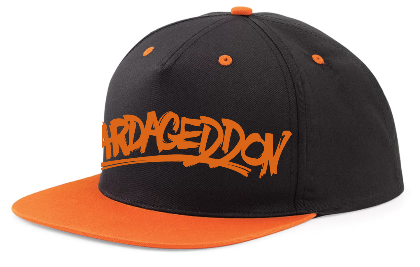 Beardageddon Printed Snapback Cap with Contrasting Peak
