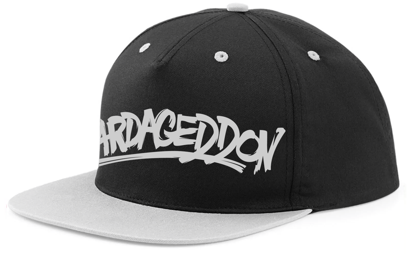 Beardageddon Printed Snapback Cap with Contrasting Peak