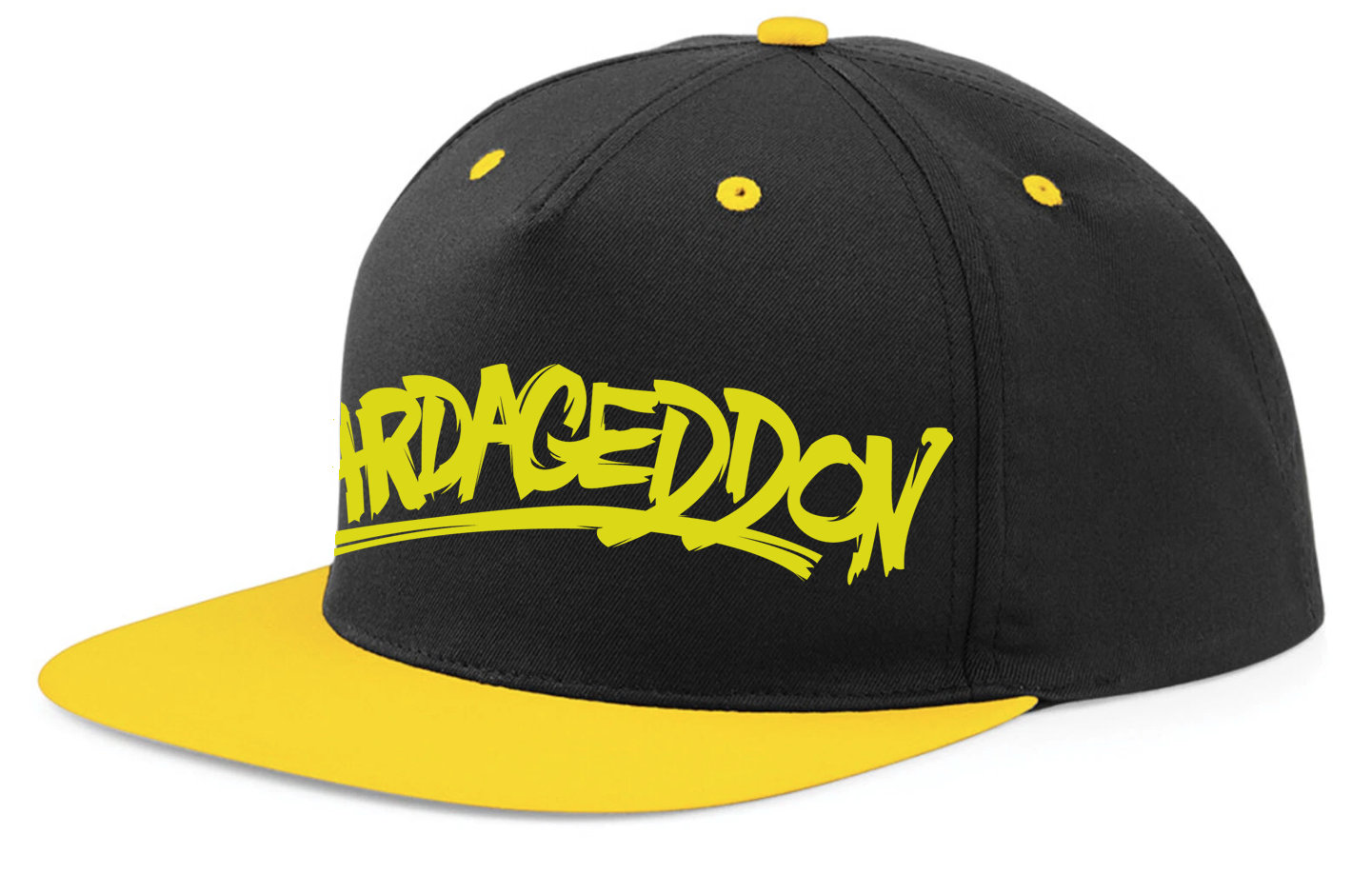 Beardageddon Printed Snapback Cap with Contrasting Peak