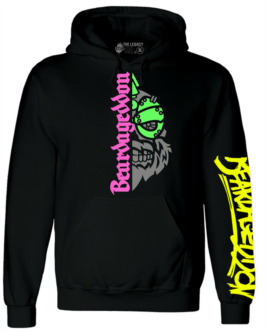 YOUR HWAY! Active Wear Hoodie Half Skull Front