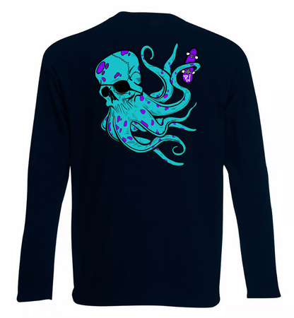 Pocket Controller Logo Long T Shirt With Octo Backprint