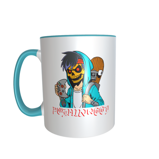 PushinWood Double Sided Mug Controller Logo