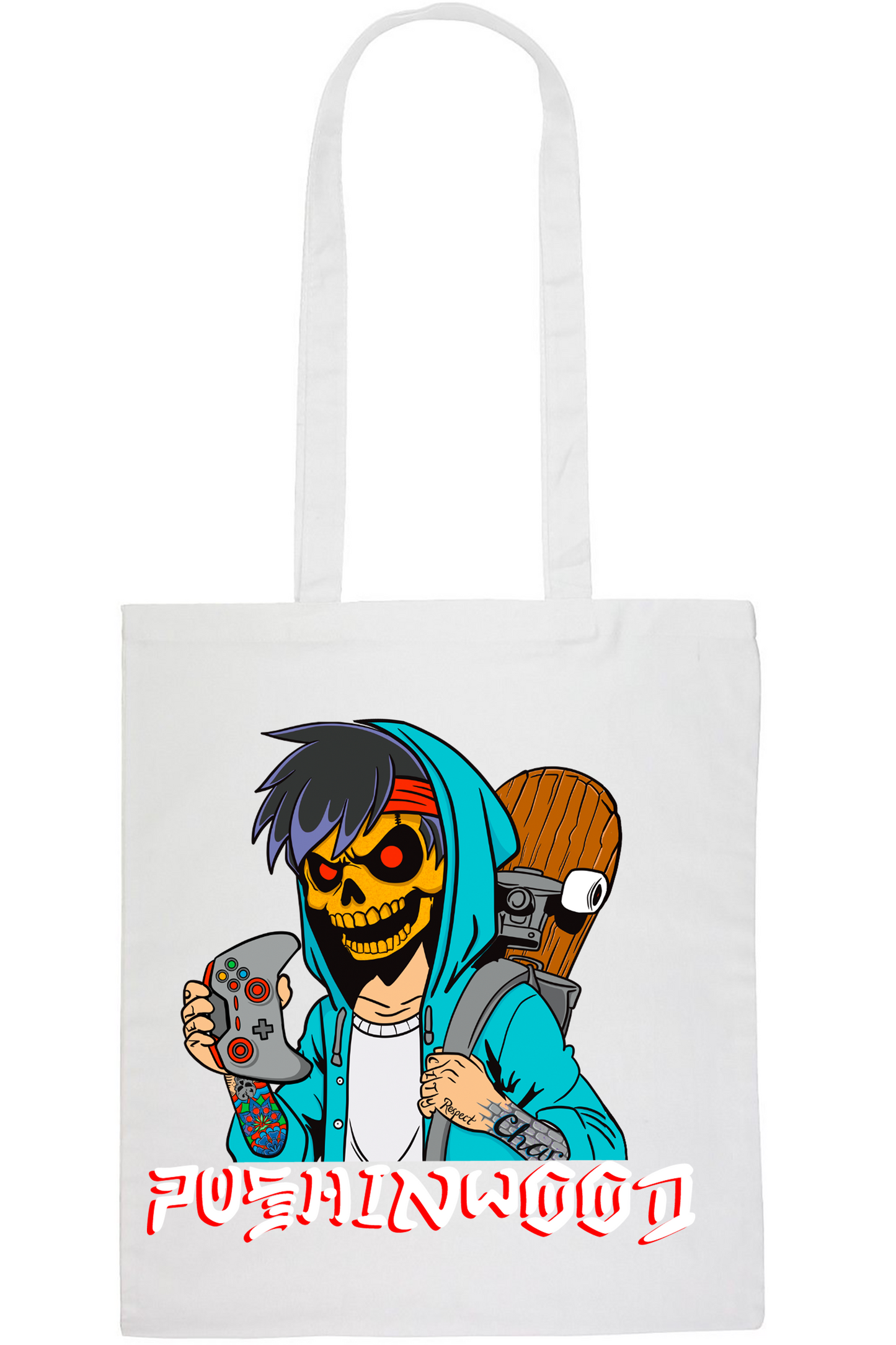 PushinWood Controller Logo Tote Bag