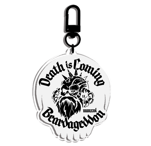 Beardageddon Keychain Death Is Coming