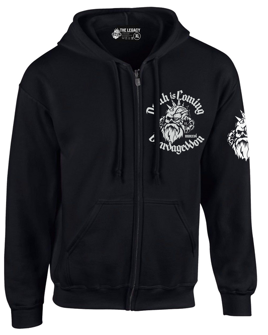 Beardageddon Zip Up Hoodie Death Is Coming