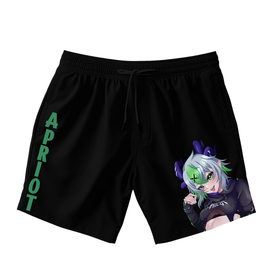 Froot Black Shorts With Leg Detail