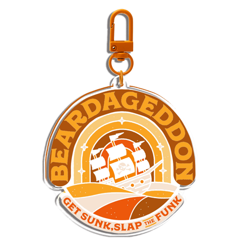 Beardageddon Keychain Get Sunk Slap The Funk