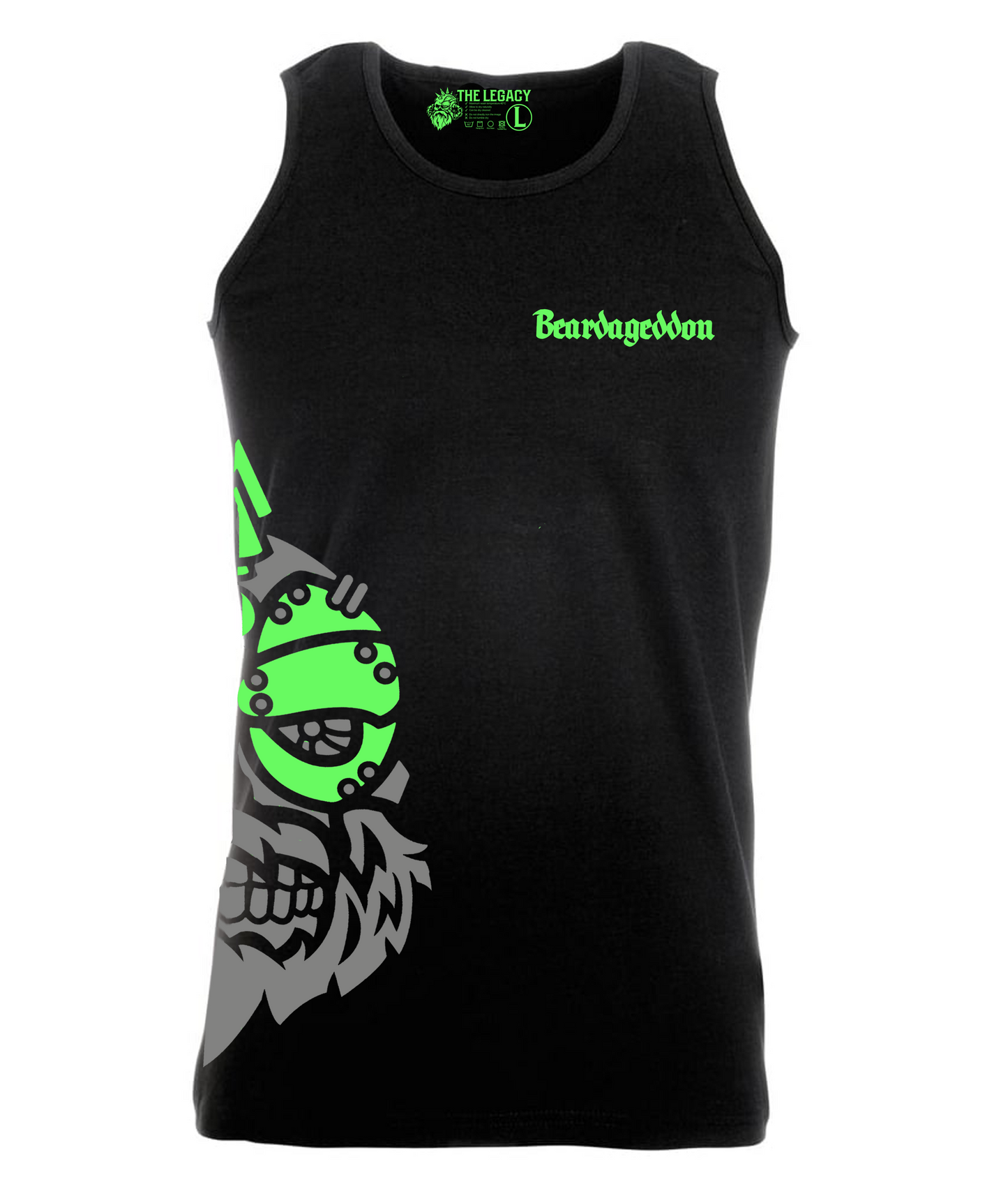 YOUR HWAY! Active Wear Vest Half Skull Side Design