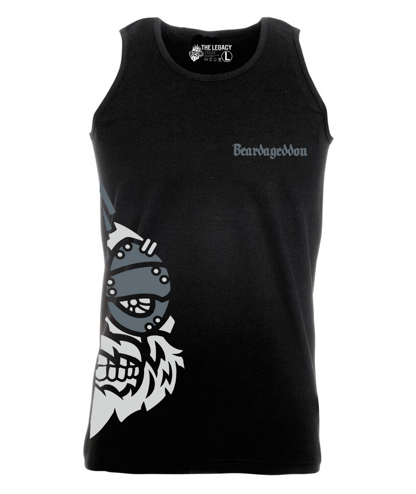 YOUR HWAY! Active Wear Vest Half Skull Side Design