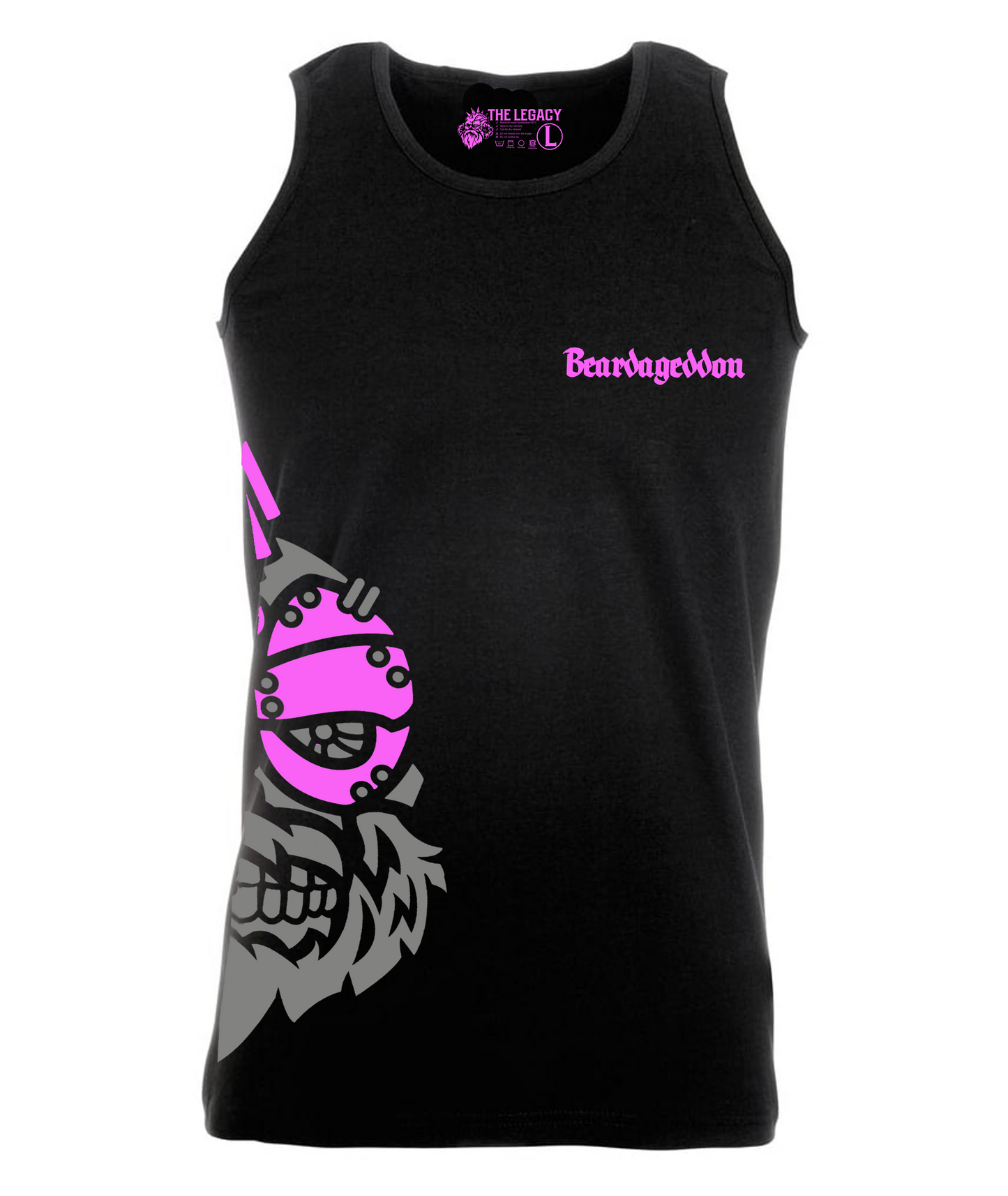 YOUR HWAY! Active Wear Vest Half Skull Side Design