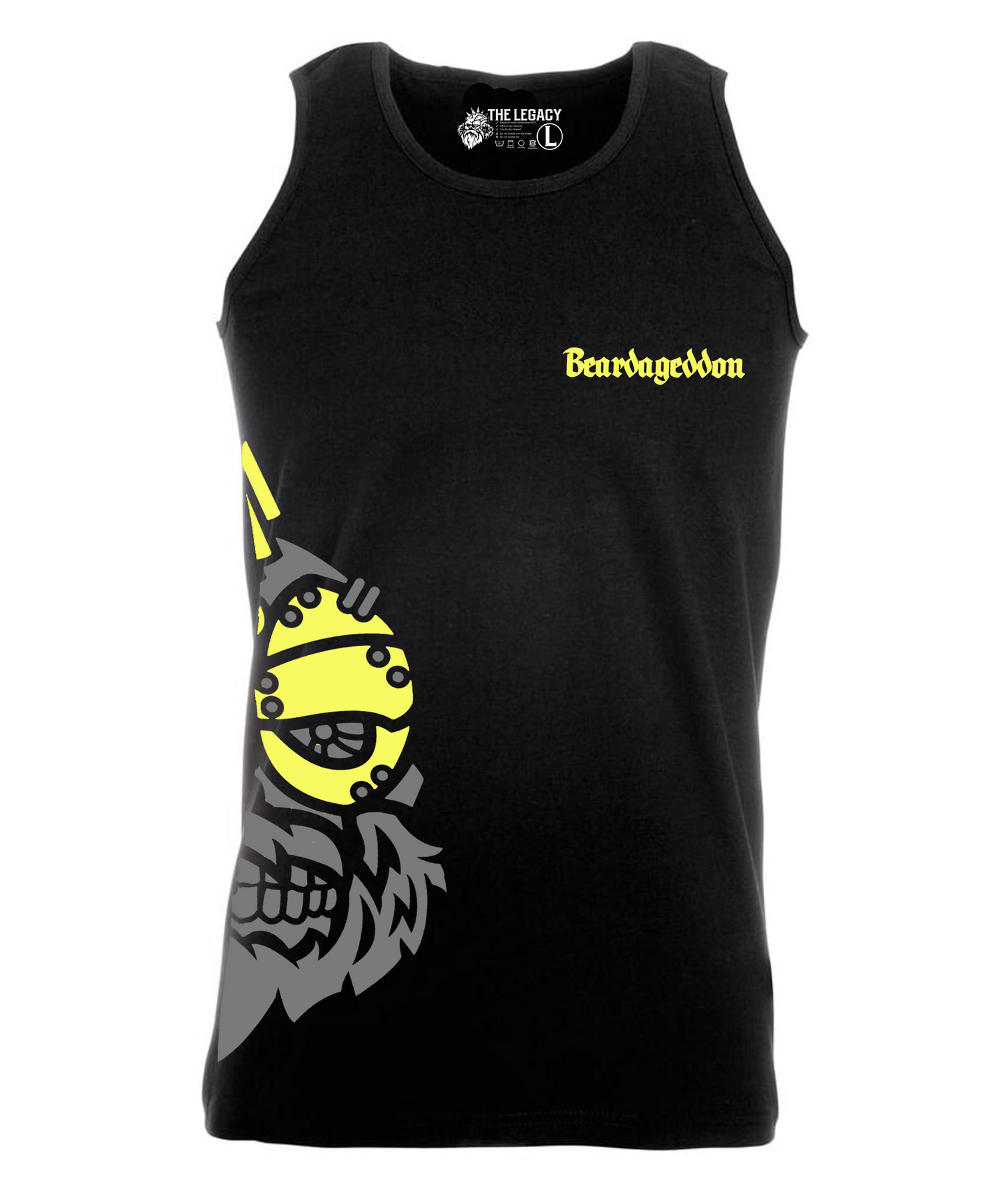 YOUR HWAY! Active Wear Vest Half Skull Side Design