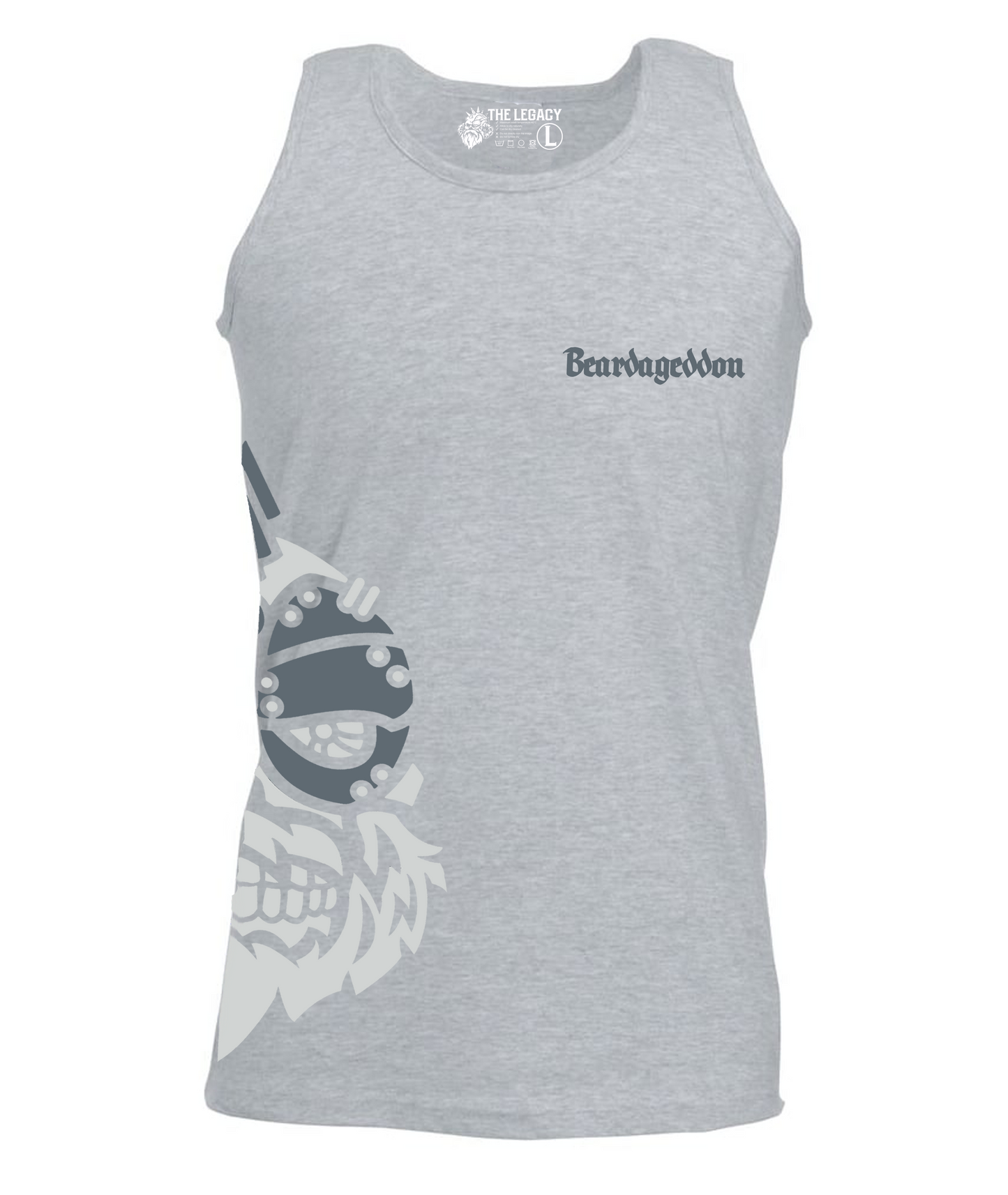 YOUR HWAY! Active Wear Vest Half Skull Side Design