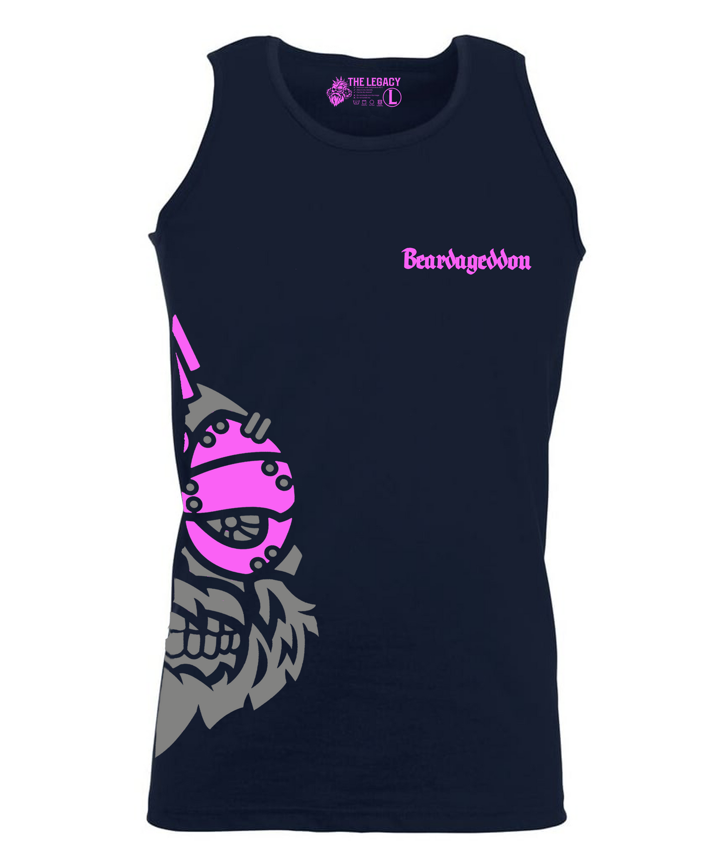 YOUR HWAY! Active Wear Vest Half Skull Side Design
