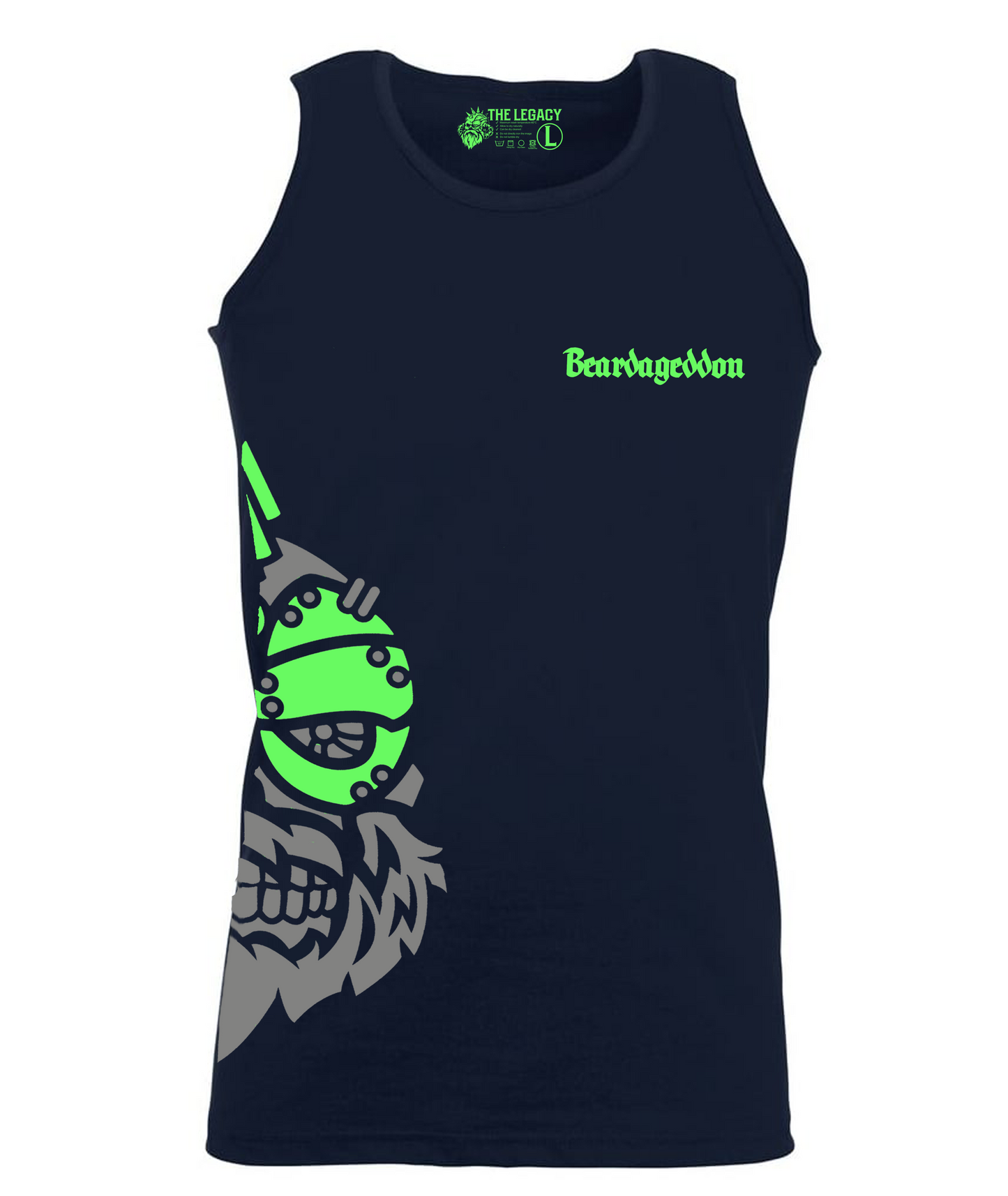YOUR HWAY! Active Wear Vest Half Skull Side Design