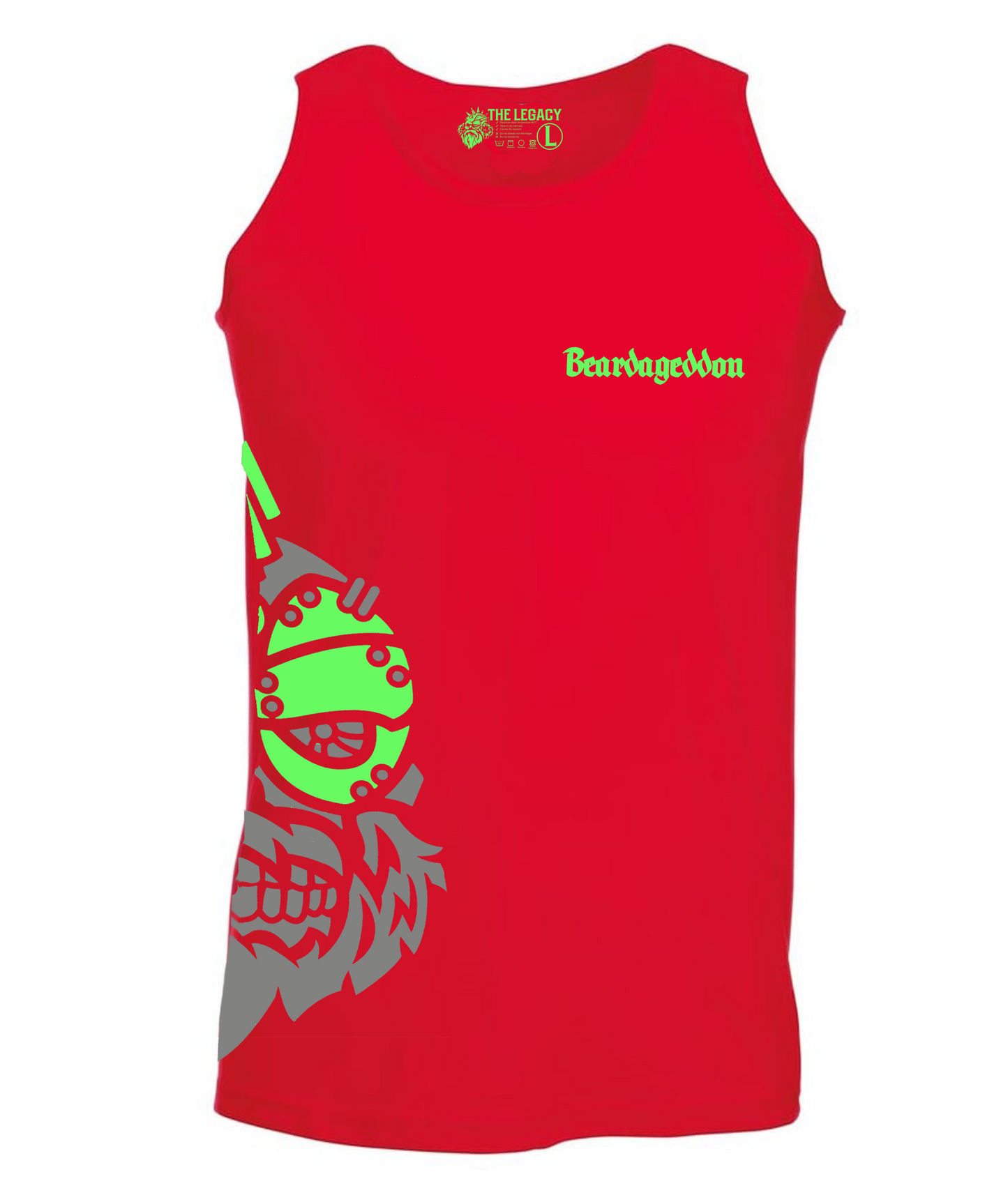 YOUR HWAY! Active Wear Vest Half Skull Side Design