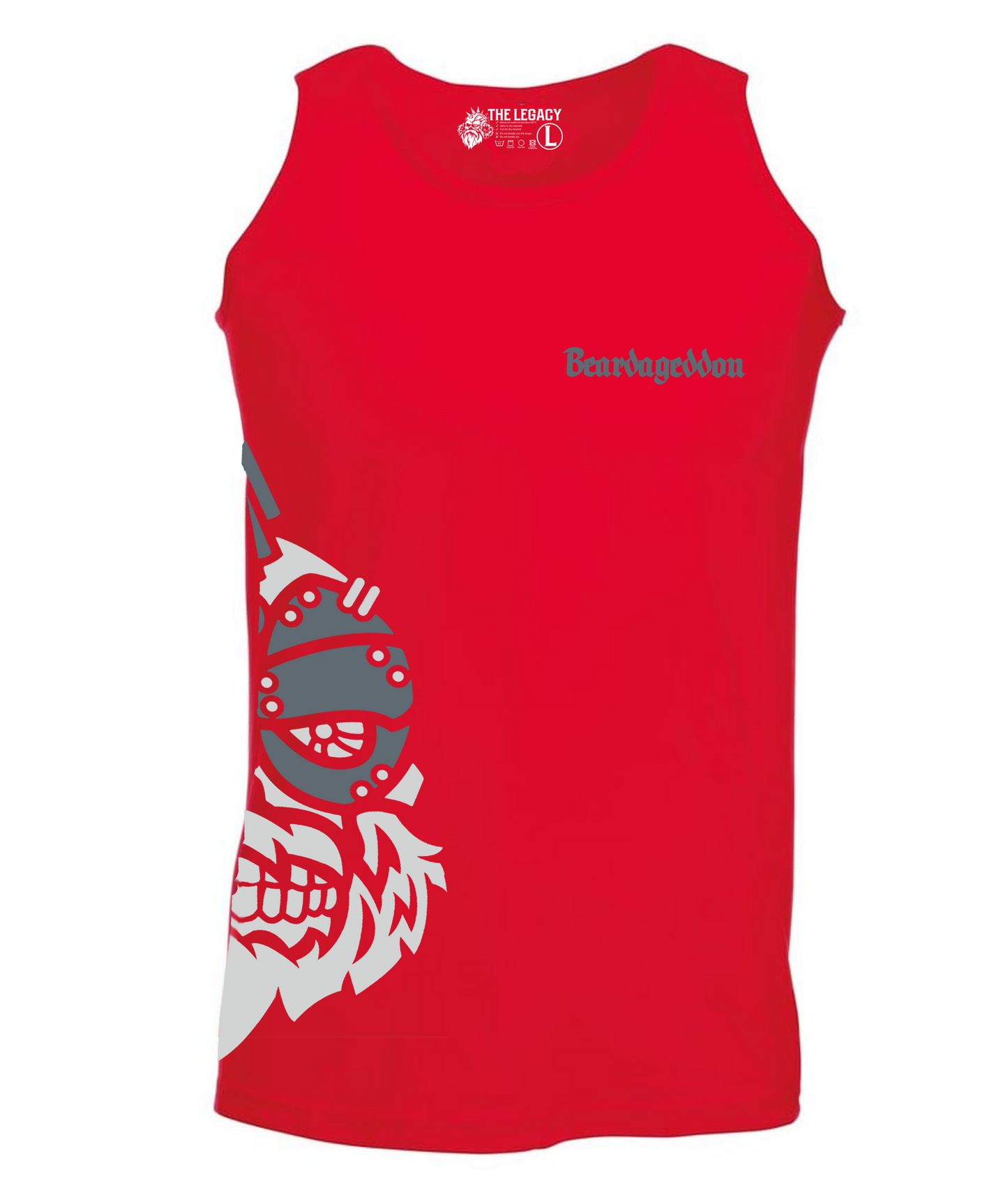 YOUR HWAY! Active Wear Vest Half Skull Side Design
