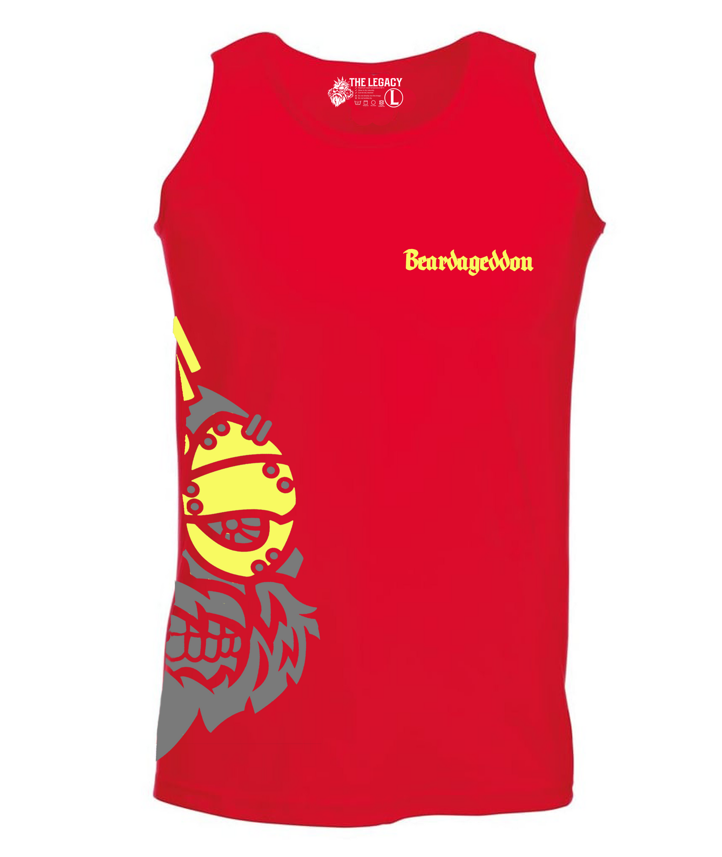 YOUR HWAY! Active Wear Vest Half Skull Side Design