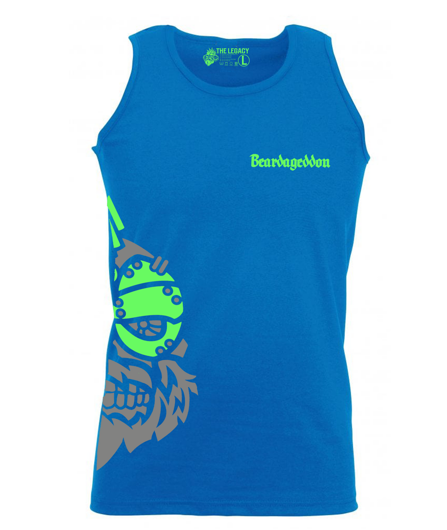 YOUR HWAY! Active Wear Vest Half Skull Side Design