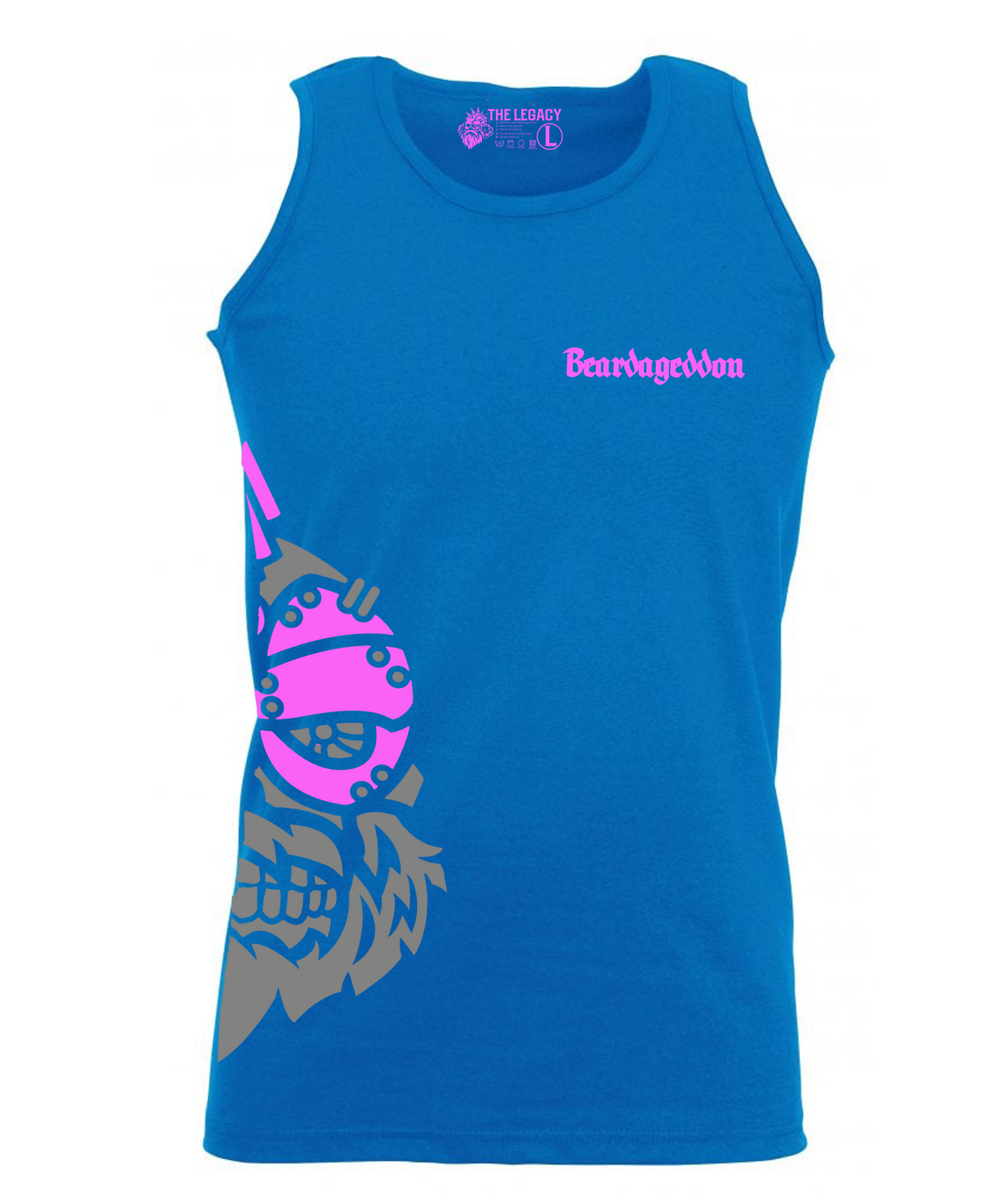 YOUR HWAY! Active Wear Vest Half Skull Side Design