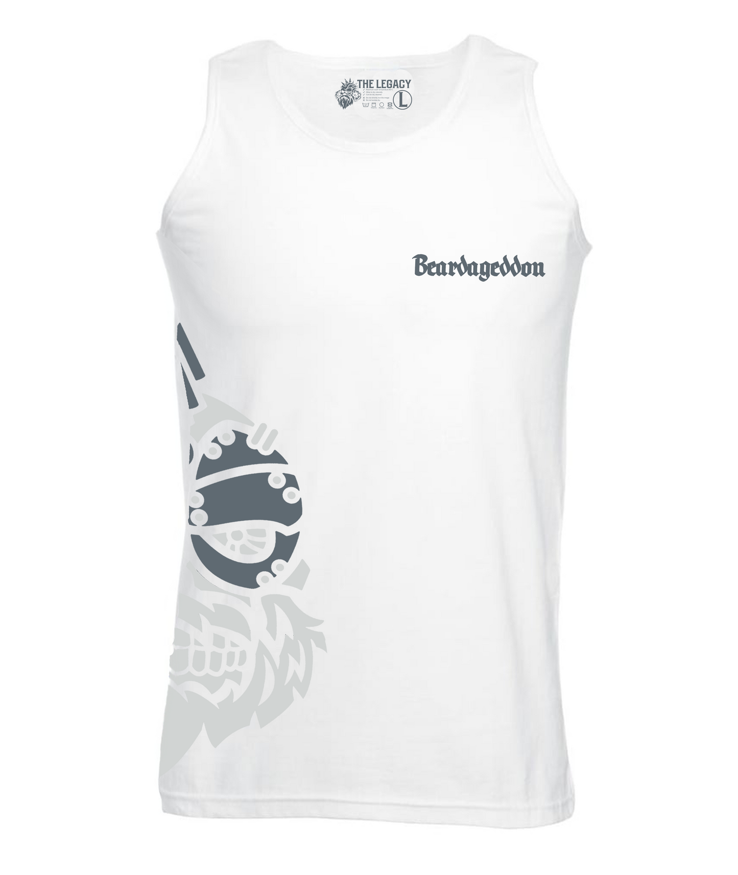 YOUR HWAY! Active Wear Vest Half Skull Side Design