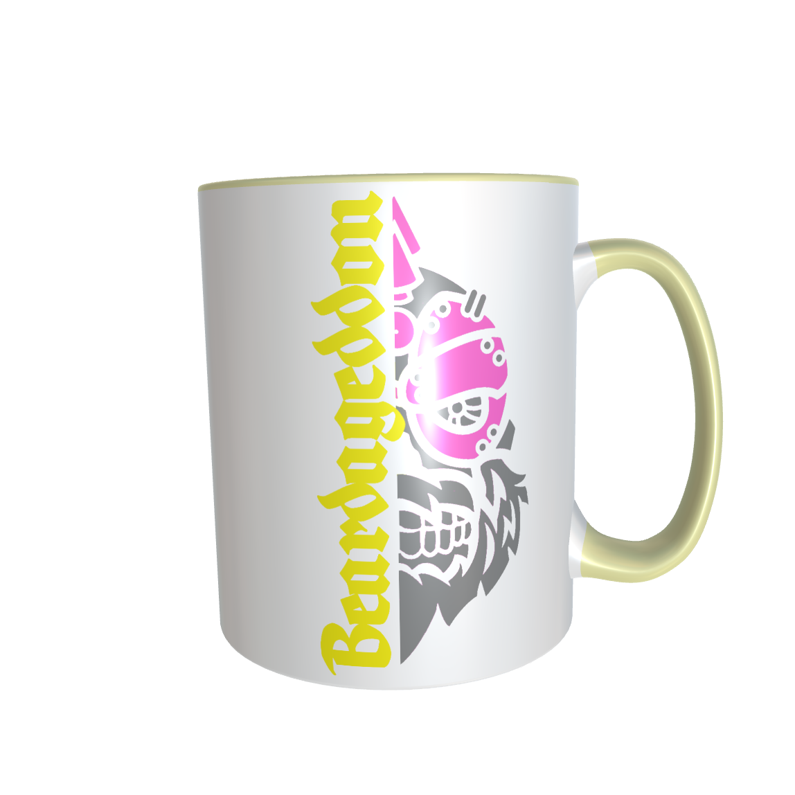 YOUR HWAY! Skull Design ceramic mug