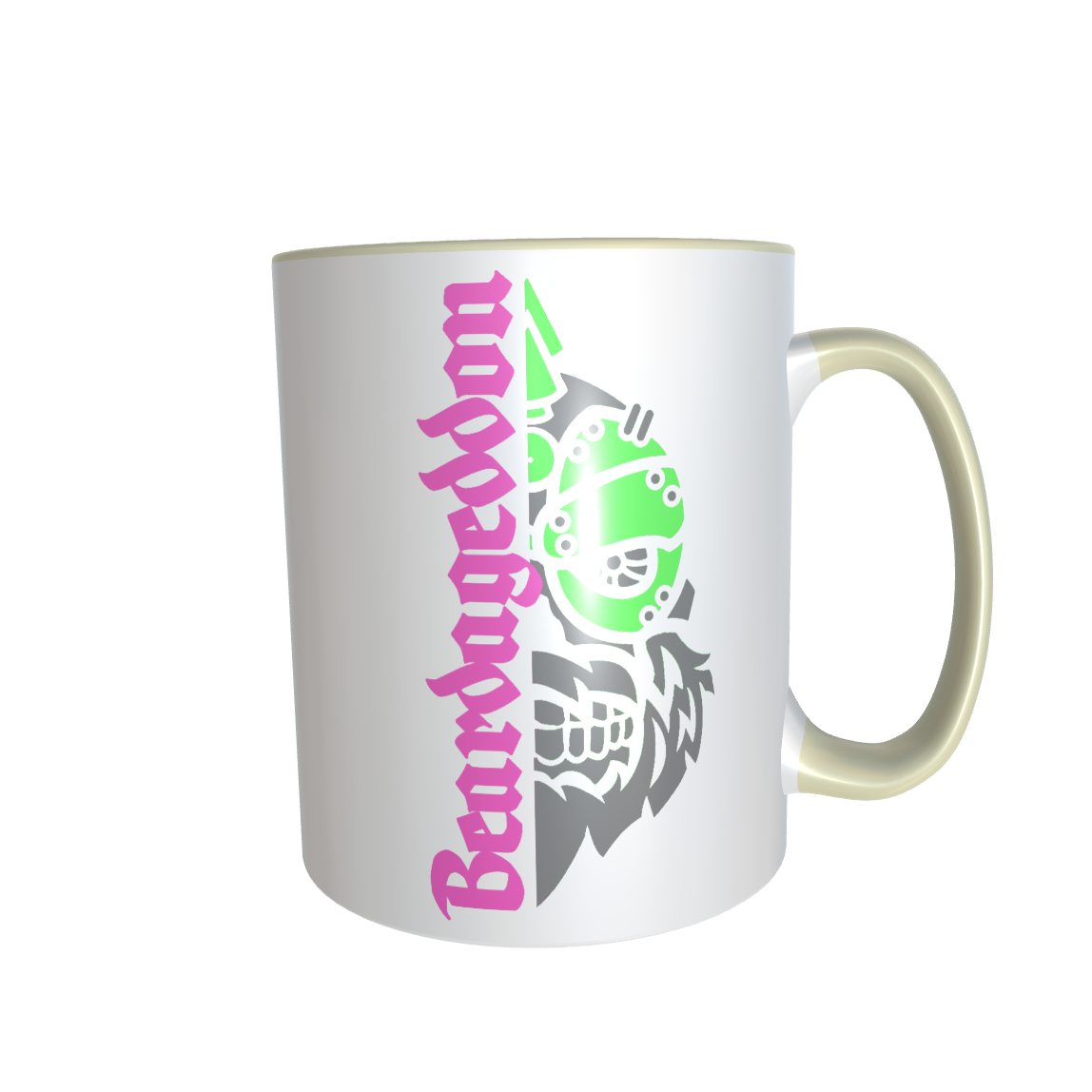 YOUR HWAY! Skull Design ceramic mug