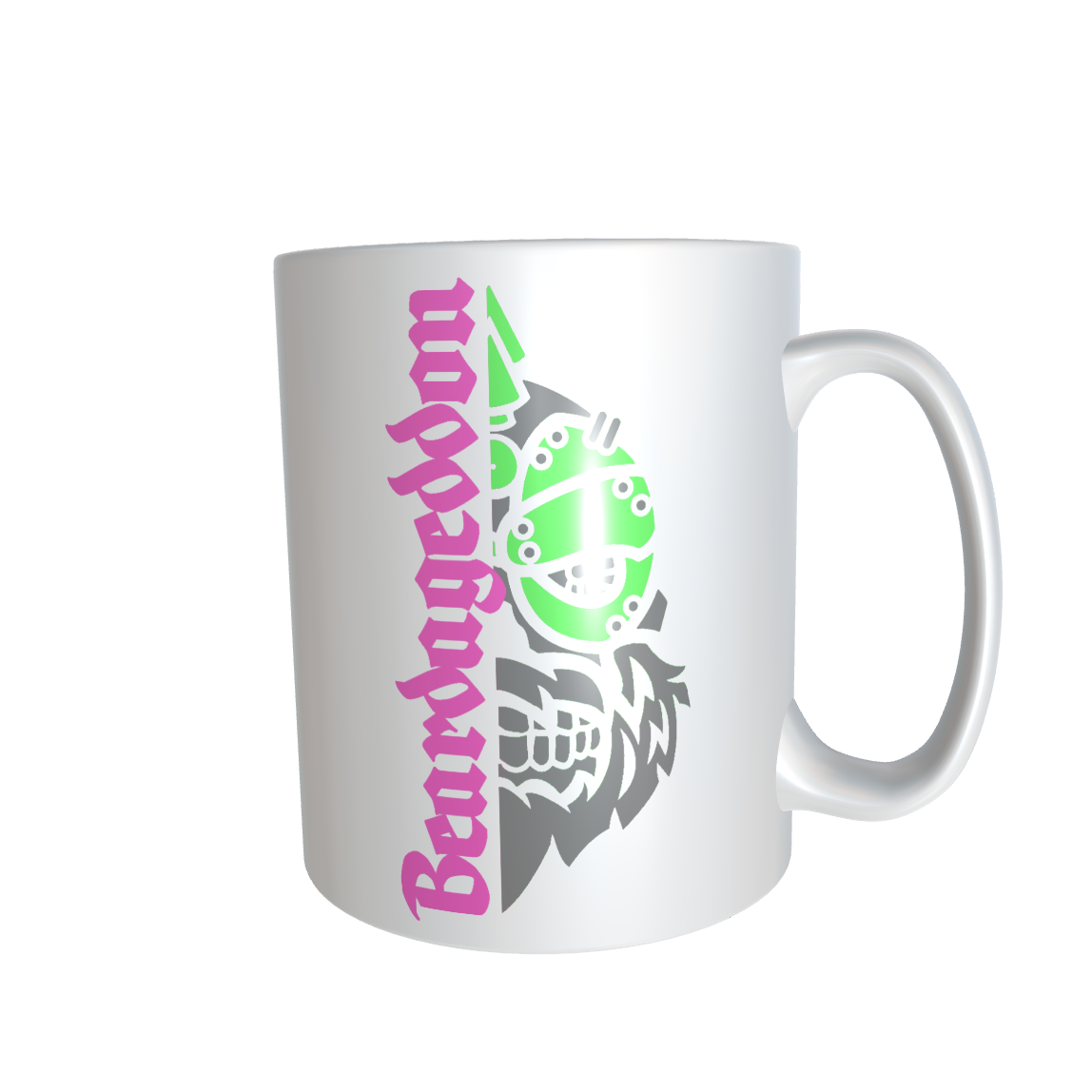 YOUR HWAY! Skull Design ceramic mug