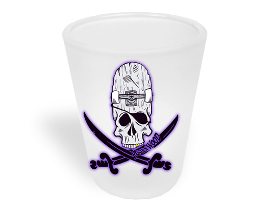 PushinWood Double Printed Shot Glass-OG Haze Logo with Hit Your Shots