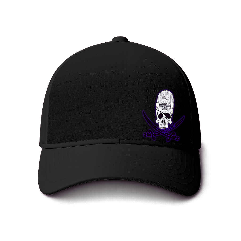 PushinWood OG Logo With Purple Haze Printed Cap