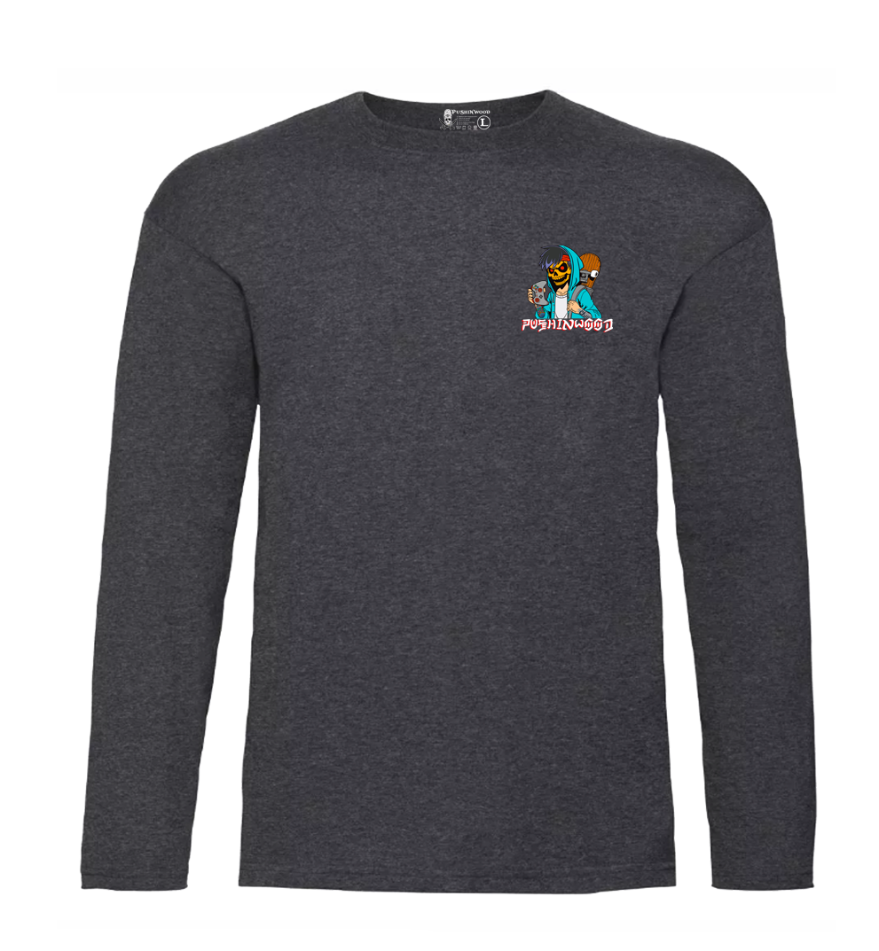 Pocket Controller Logo Long T Shirt With Octo Backprint