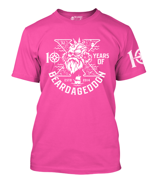 Beardageddon T-shirt 10 Year Celebration - Personalised