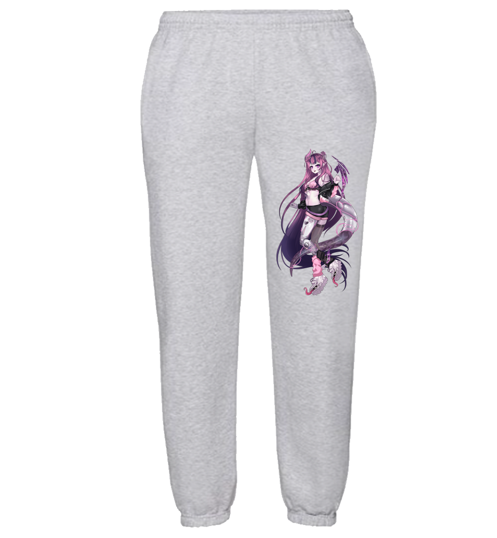 Ironmouse Joggers with large leg motif.