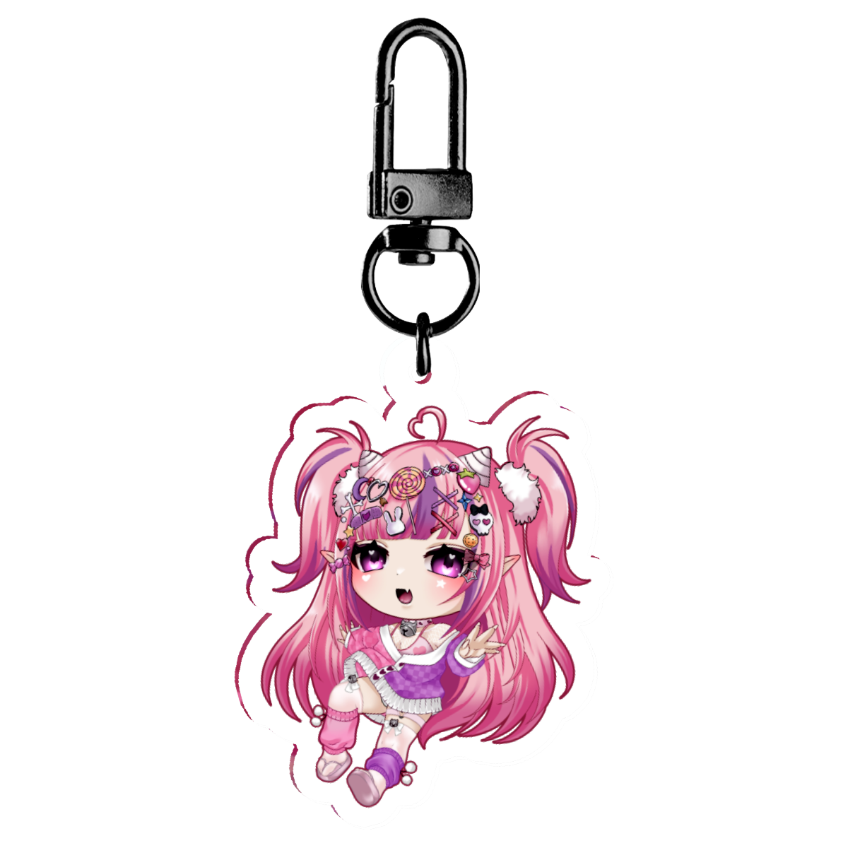 Ironmouse Decora Full Body Acrylic Keychain