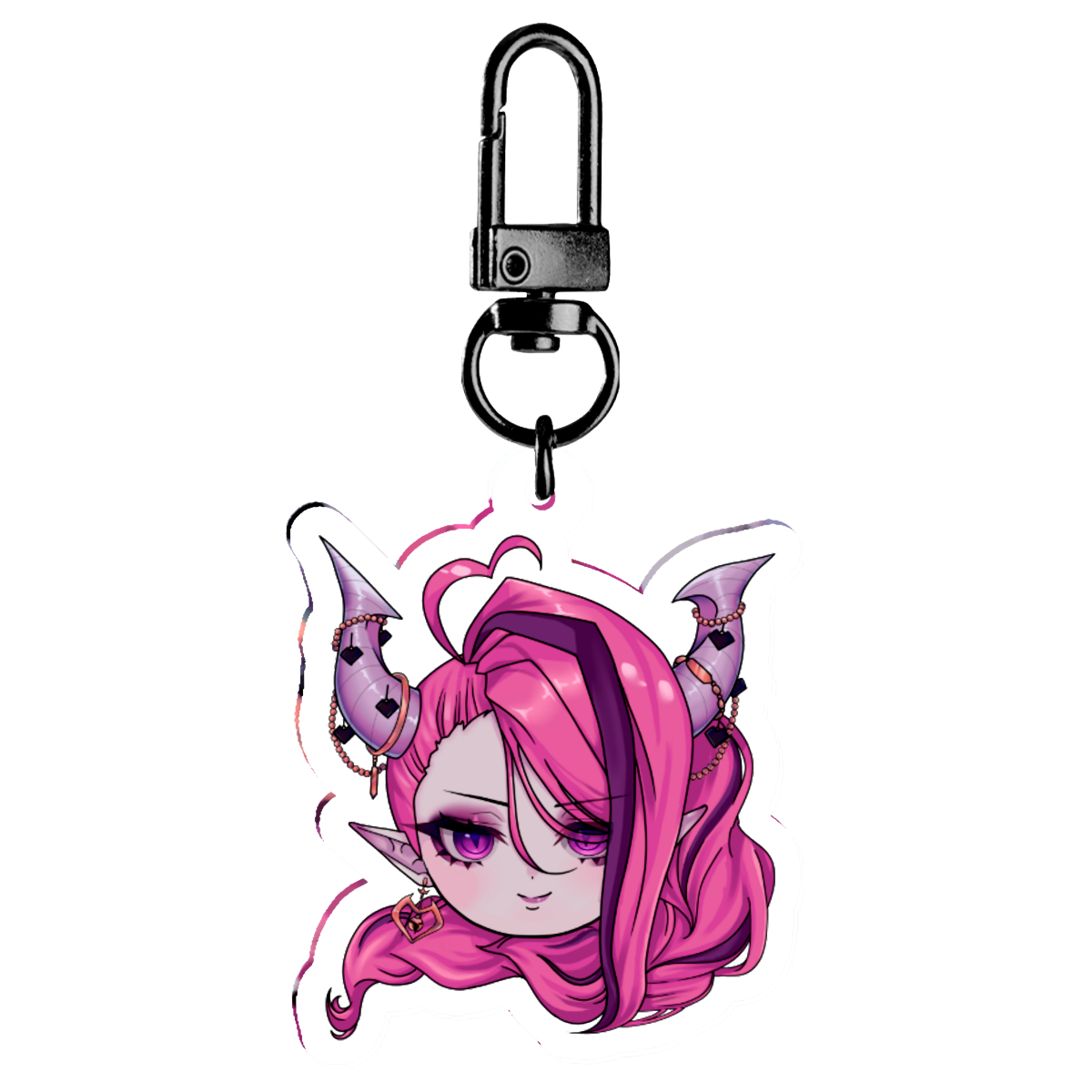 Ironmouse Underworld Head Acrylic Keychain