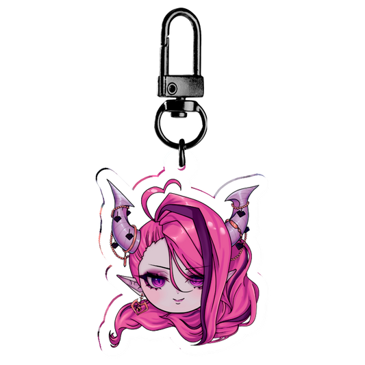 Ironmouse Underworld Head Acrylic Keychain