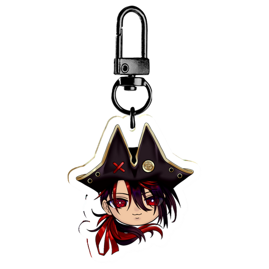 K9kuro Pirate Acrylic Keychain