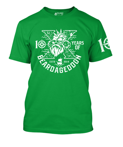 Beardageddon T-shirt 10 Year Celebration T-Shirt