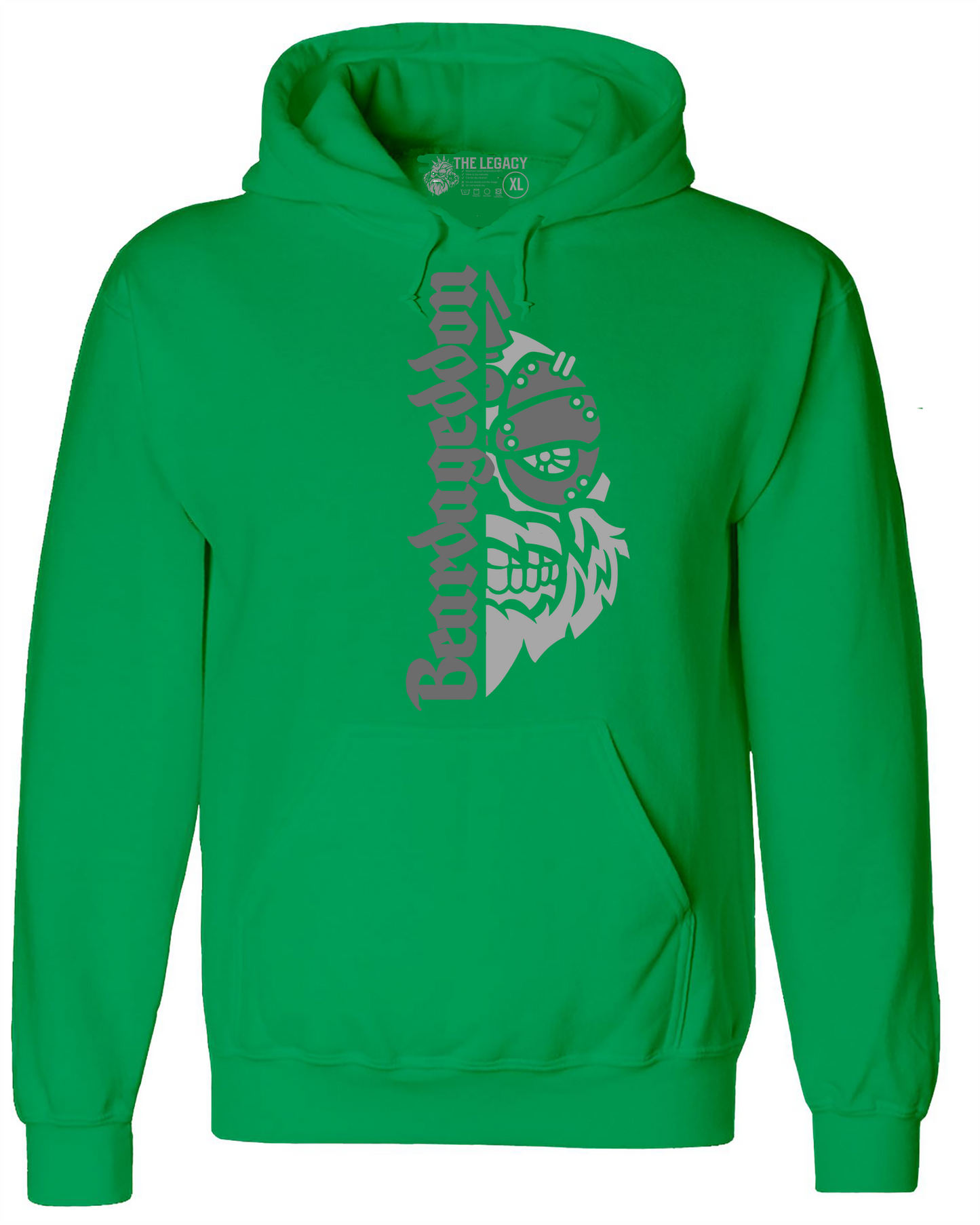YOUR HWAY! Active Wear Hoodie Half Skull Front