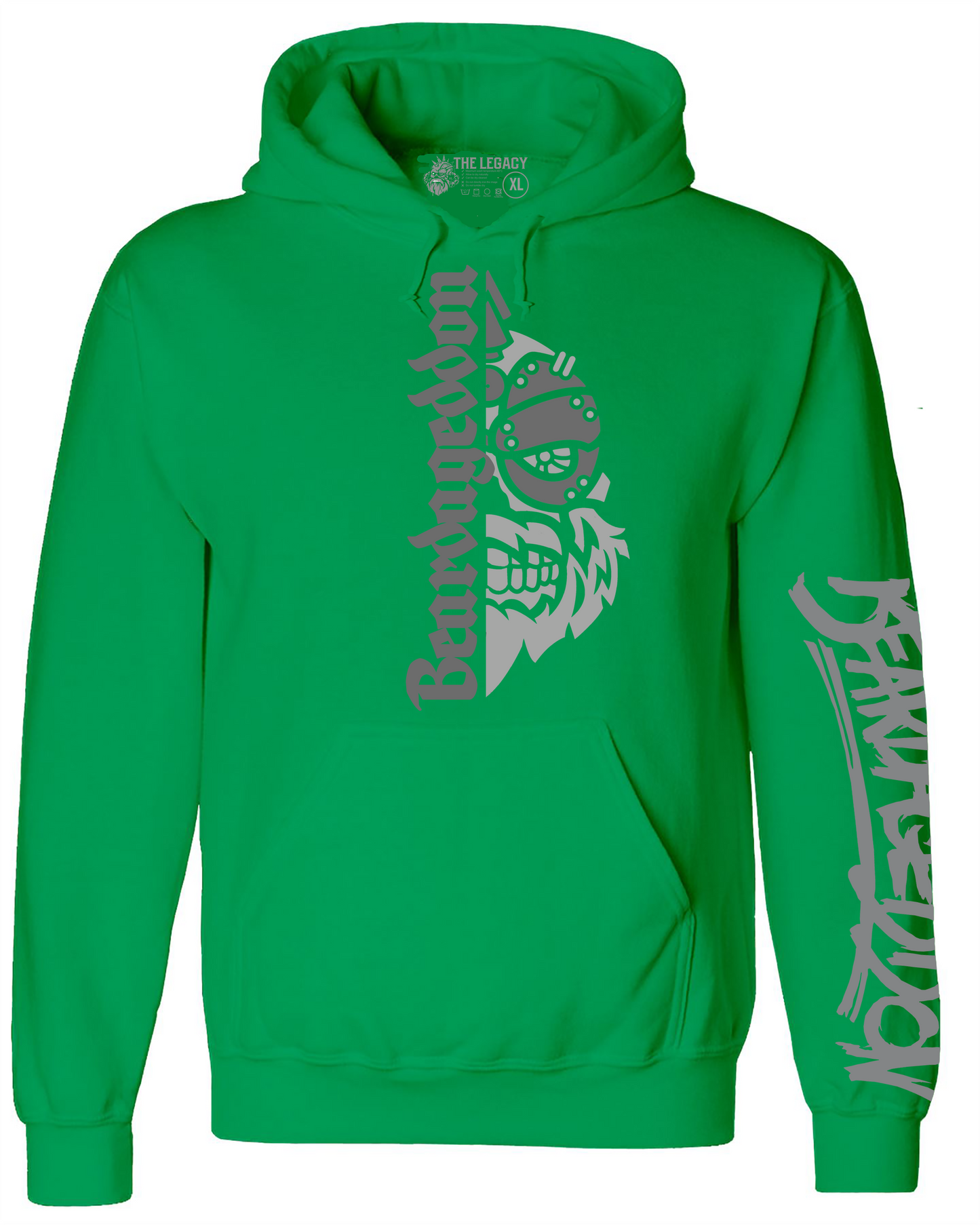 YOUR HWAY! Active Wear Hoodie Half Skull Front