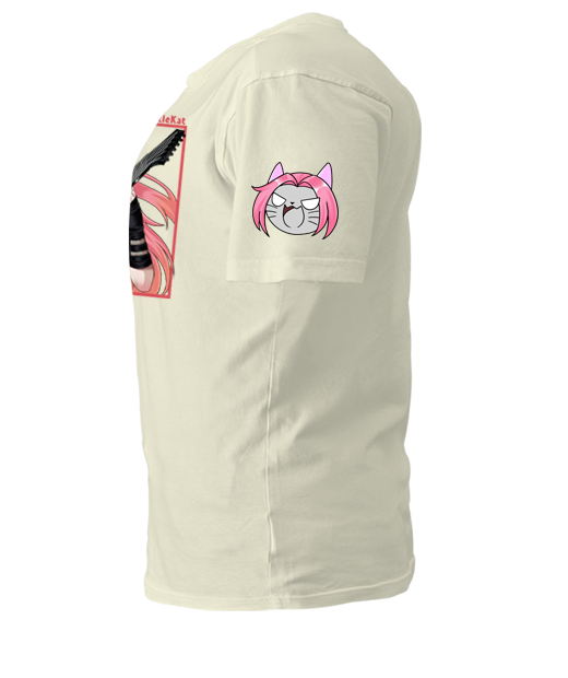 OBKatieKat Square Designed T-Shirt with Sleeve Mascot.