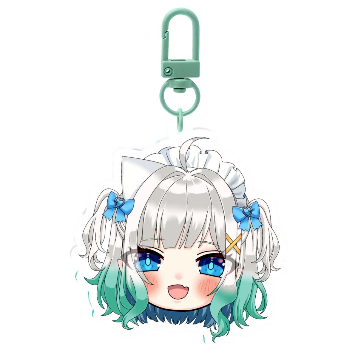 Mint Head Acrylic Keychain