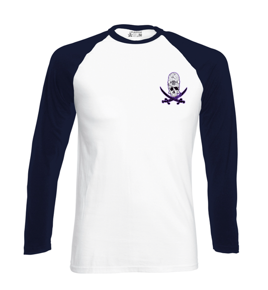 Pocket OG Purple Haze Logo Long 2 Tone T Shirt With Controller Logo Backprint