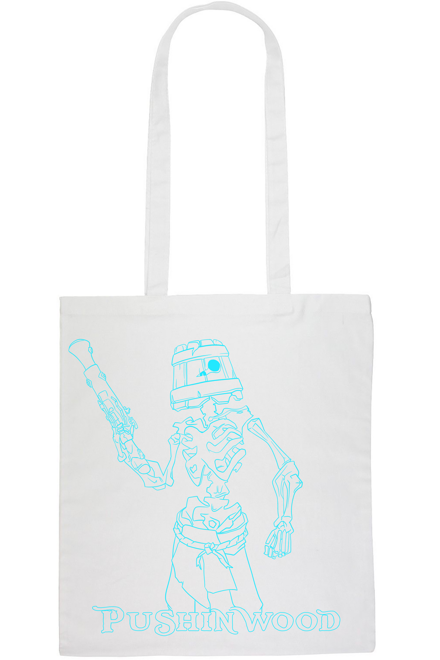 PushinWood Bucket Head Tote Bag