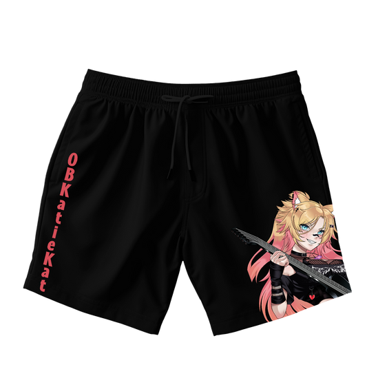 OBKatieKat Black Shorts With Leg Detail