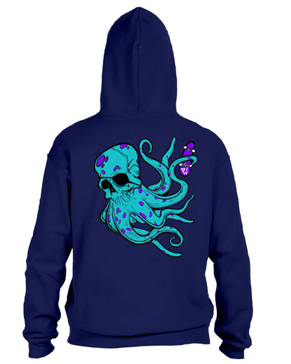 Pocket Controller Logo Zipper Hoodie with Octo Backprint
